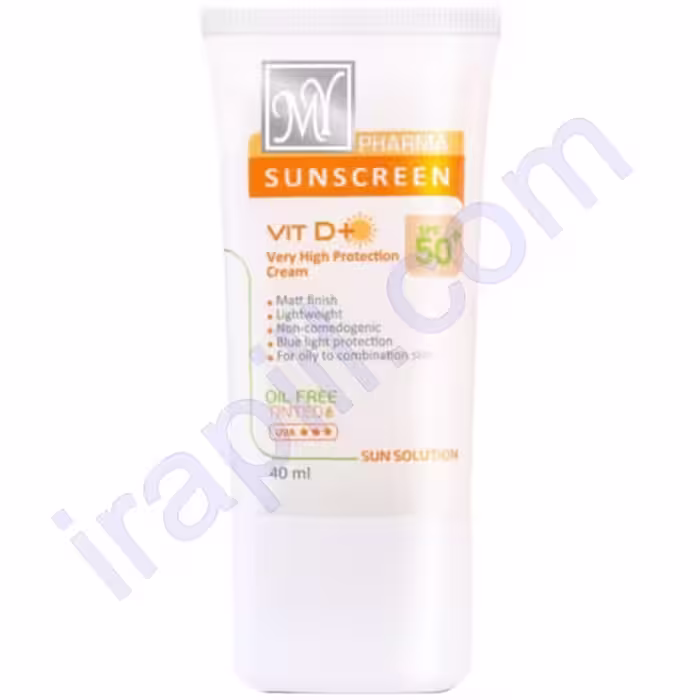کرم ضد آفتاب بی رنگ SPF50 مینرال مای فارما 40 میلی لیتر