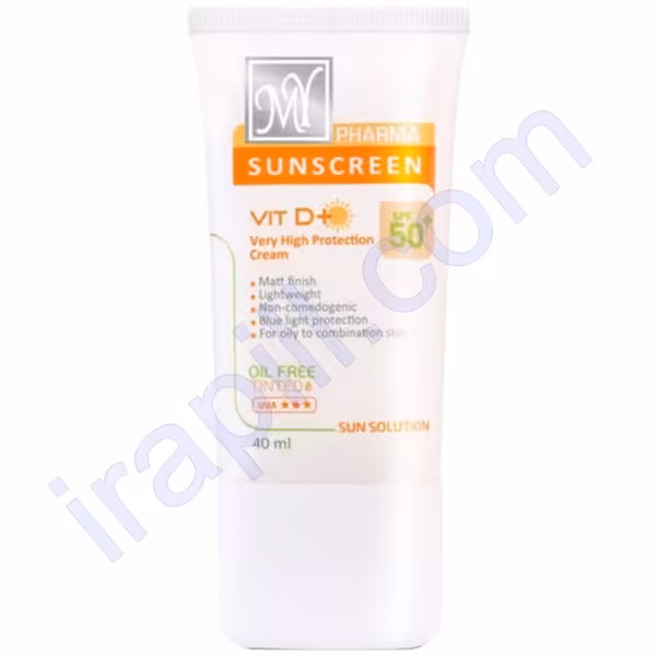 کرم ضد آفتاب بی رنگ SPF50 مینرال مای فارما 40 میلی لیتر