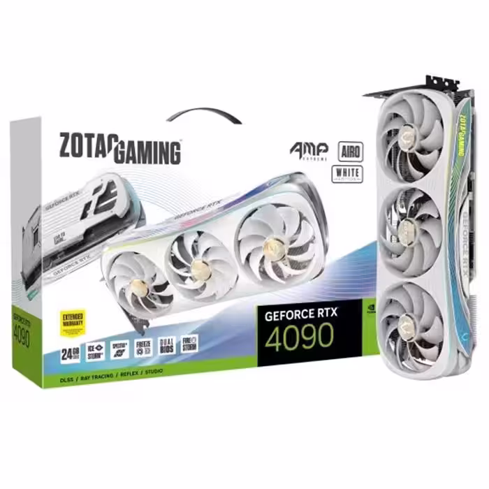 کارت گرافیک زوتک Zotac RTX 4090 AMP Extreme AIRO White Edition 24GB