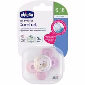 پستانک پروانه ای چیکو اورجینال 16-6 ماه گربه خالخال صورتی