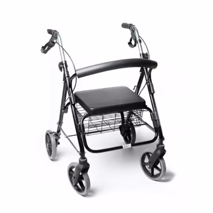 رولیتر آلومینیومی تاشو (واکر چهار چرخ سبد دار) زیکلاس مد