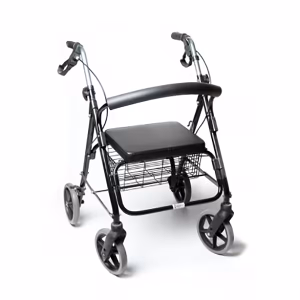 رولیتر آلومینیومی تاشو (واکر چهار چرخ سبد دار) زیکلاس مد