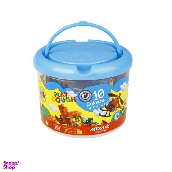 خمیر بازی سطلی اریا (Aria) بسته 10رنگ