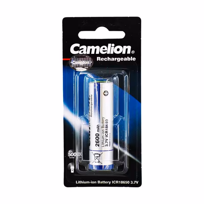 باتری سایز 18650 سرتخت 2600 میلی آمپر  کملیون Camelion