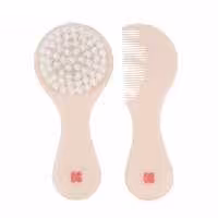 ست شانه و برس کیکابو kikkaboo صورتی طرح گربه