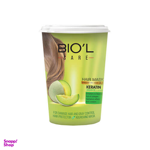 ماسک مو بیول (Biol) مدل Argan & melon حجم 500 میلی لیتر