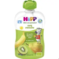 پوره ساندیسی ارگانیک هیپ با طعم موز گلابی و کیوی 100 گرم Hipp