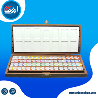 آبرنگ افرا 64 رنگ جعبه چوبی