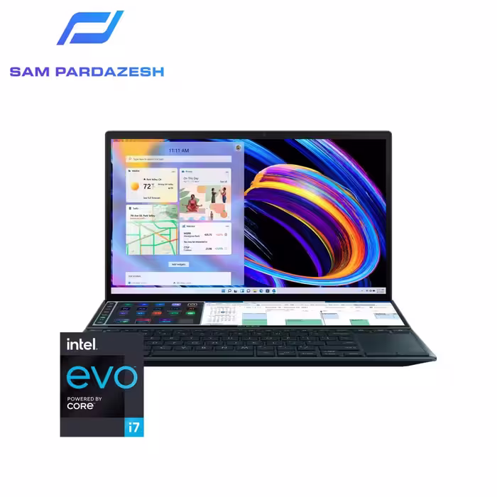 لپ تاپ ایسوس 14 اینچی Zenbook Duo 14 UX482EGR Core i7 1195G7 16GB 1TB SSD 2GB MX450