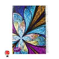 دفتر مشق 100برگ سیمی طرح پروانه جلد سخت آپادانا