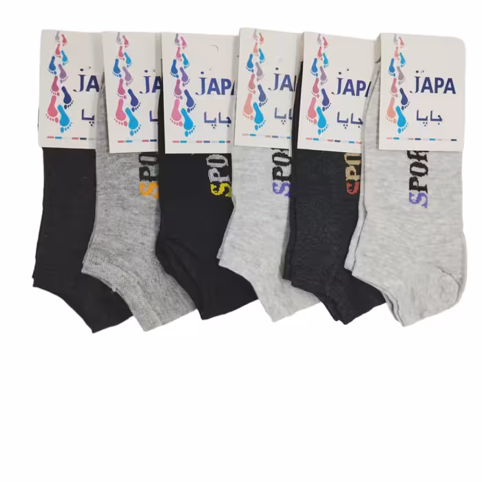 جوراب ساق کوتاه نانو پک شیش جفتی 