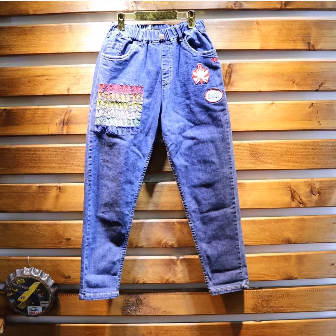 شلوار جین پسرانه گلدوزی