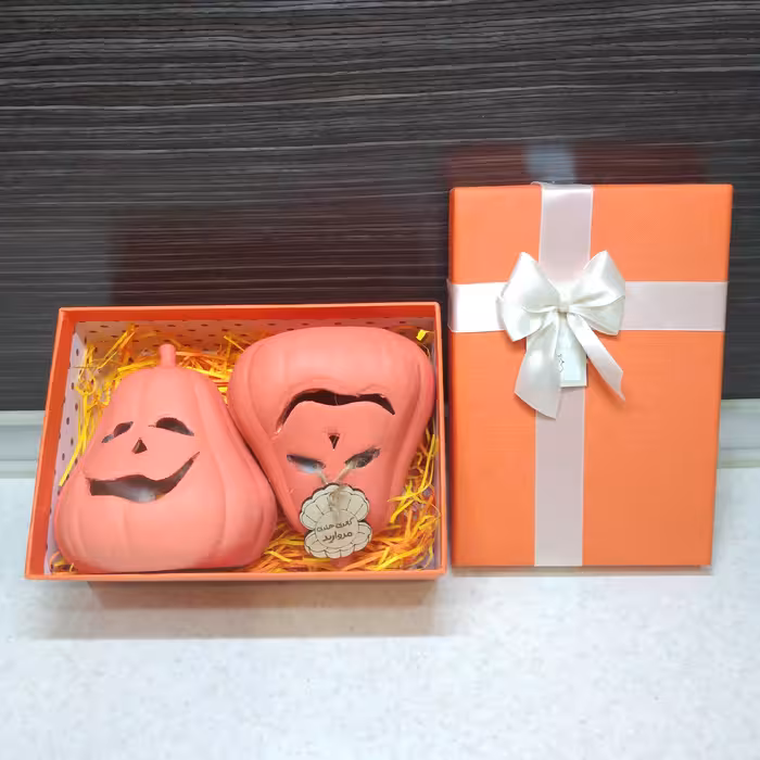 شمعدان پتینه شده سفالی ست دوتایی با پکیج وبسته بندی کامل وارمر خور قابل اجرا در رنگ و پتینه دلخواه 