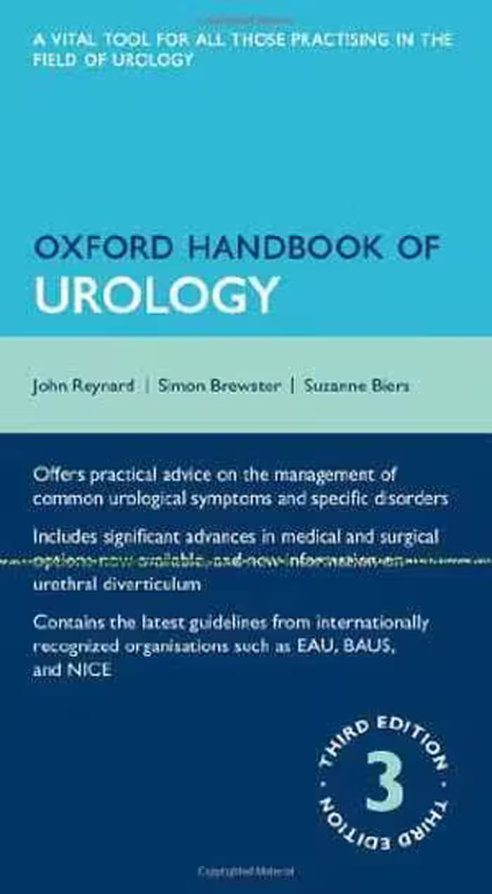 [PDF] دانلود کتاب Oxford Handbook Of Urology, 3rd ed, 2013