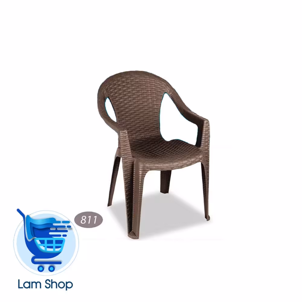 صندلی دسته دار حصیربافت کد 811 ناصر پلاستیک(زمان ارسال 15 تا 20 روز کاری)