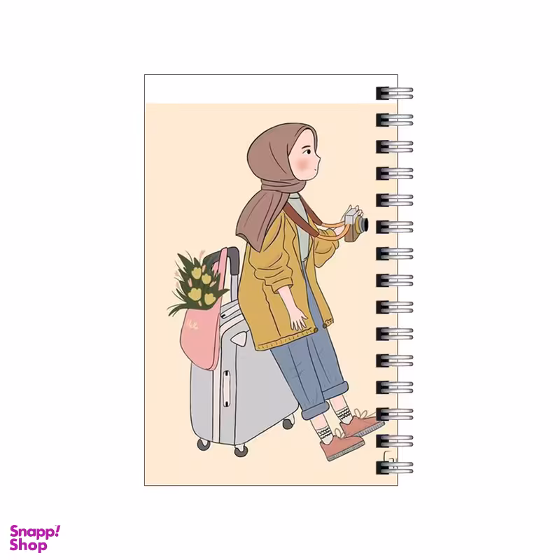 دفترچه یادداشت 60 برگ مدل to do list طرح دختر عکاس و سفر کد 4667432