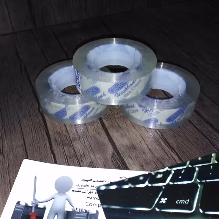 چسب کوچک 36یارد جانسون شفاف دارای چسبندگی خوب مقرون بصرفه