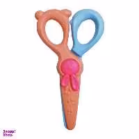 قیچی مهد کودک تیغ پلاستیکی طرح هویج چند رنگ