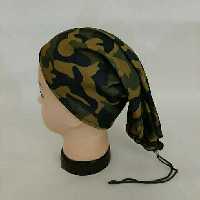 اسکارف پشت بنددار کلاهی  سبز