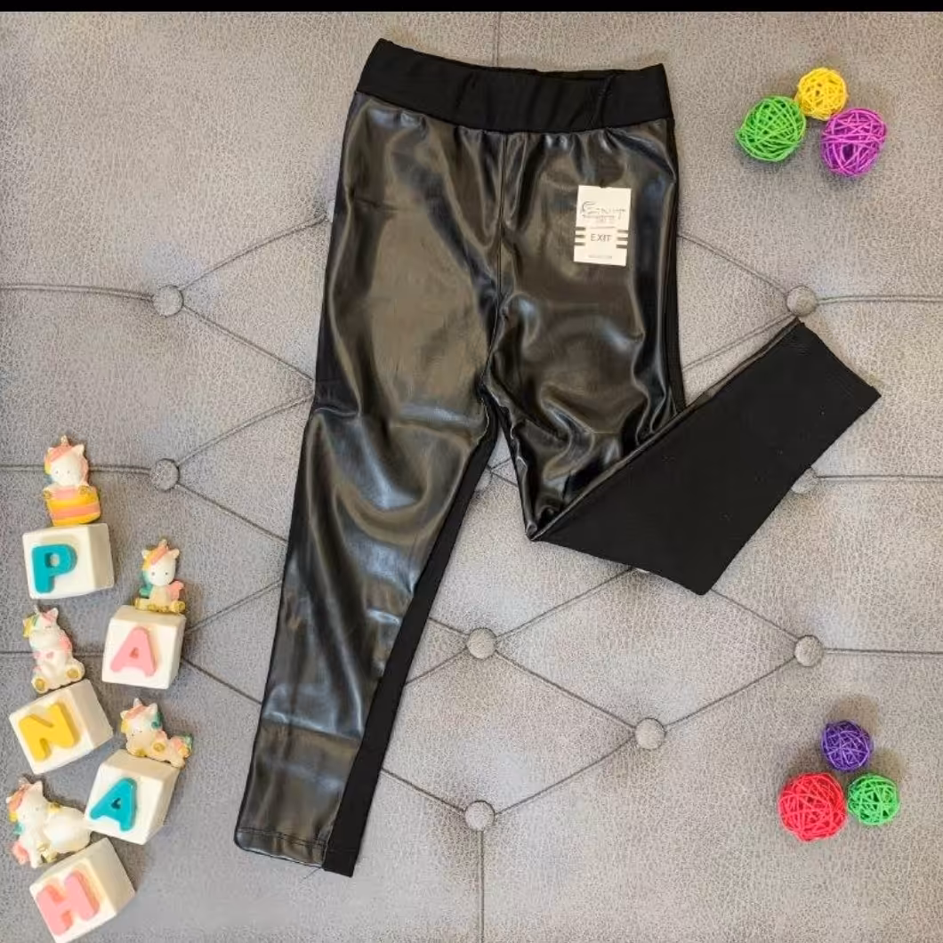 لباس بچگانه لباس بچه شلوار چرم دخترانه شلوار دخترانه 