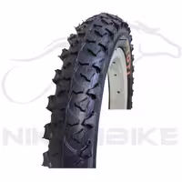 لاستیک دوچرخه توتی سایز 12x2.125 طرح درشت گل کد 1151101 