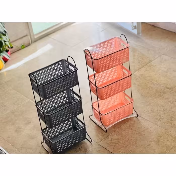 جای سیب زمینی و پیاز سه طبقه سبدی - در غرفه مامان گلی