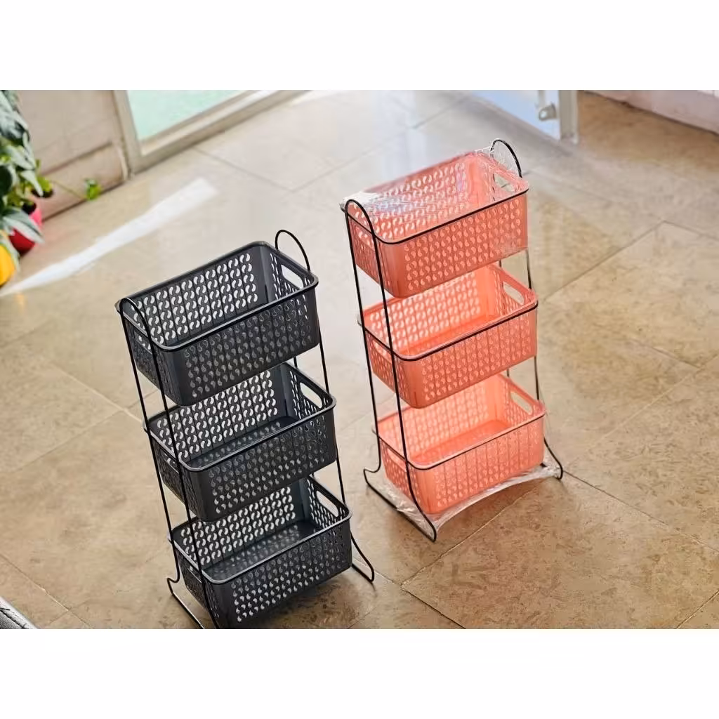 جای سیب زمینی و پیاز سه طبقه سبدی - در غرفه مامان گلی