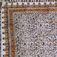 سفره ورومیزی قلمکاری سنتی زرد رنگ