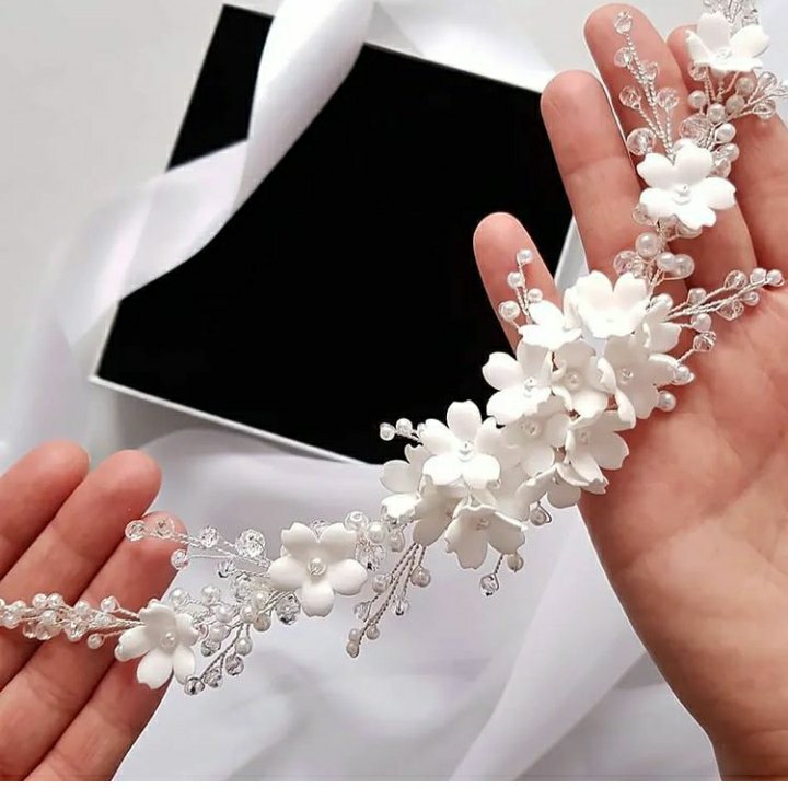 ریسه کریستال با گل فومی