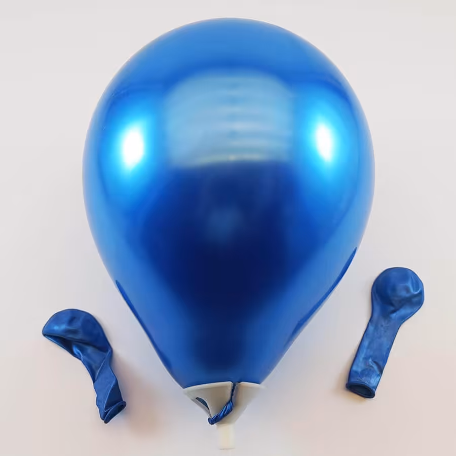 بادکنک آبی کروم (6 اینچی)