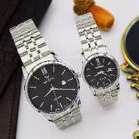 ساعت مچی ست زنانه و مردانه واتسون-اورجینال بندفلزی ـ تک موتور ـ مدل w1128 