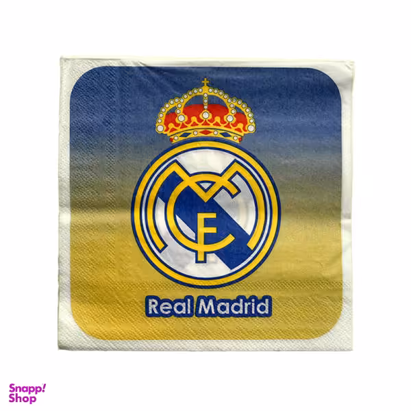 دستمال سفره مدل ریال مادرید بسته 20 عددی