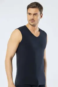 زیرپوش آبی مردانه 1304 NAVY &#039;S V NECK Cacharel