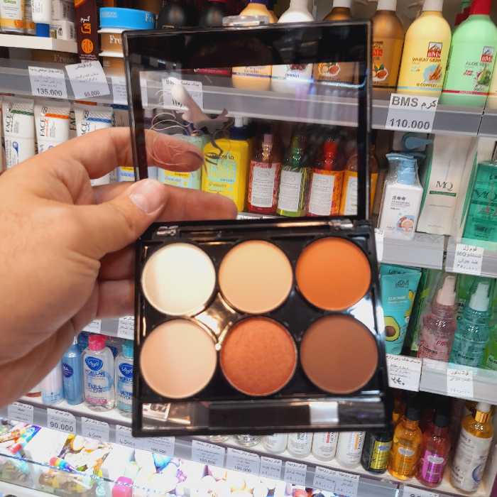 کانتور کانسیلر هایلایتر پودری 6 رنگ دودگرل 20 گرمی کد 2