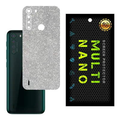 برچسب پوششی MultiNano مدل X-G1F-Silver برای پشت موبایل موتورولا One Fusion