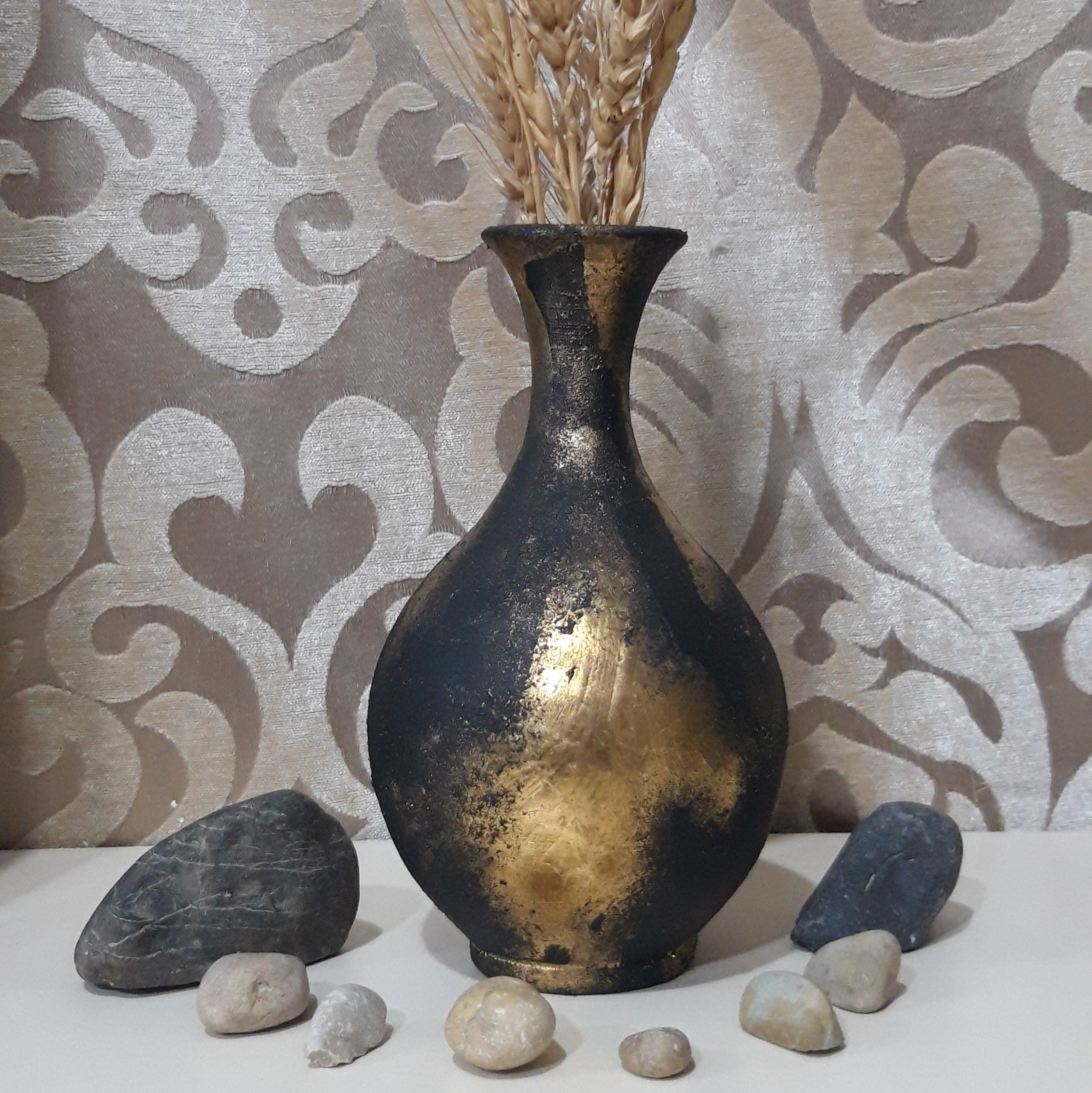 گلدان سفالی پتینه