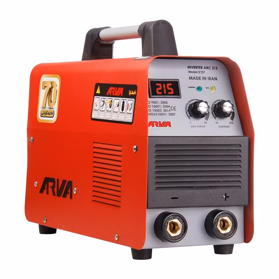 دستگاه جوشکاری اینورتر 215 آمپر آروا مدل 2101