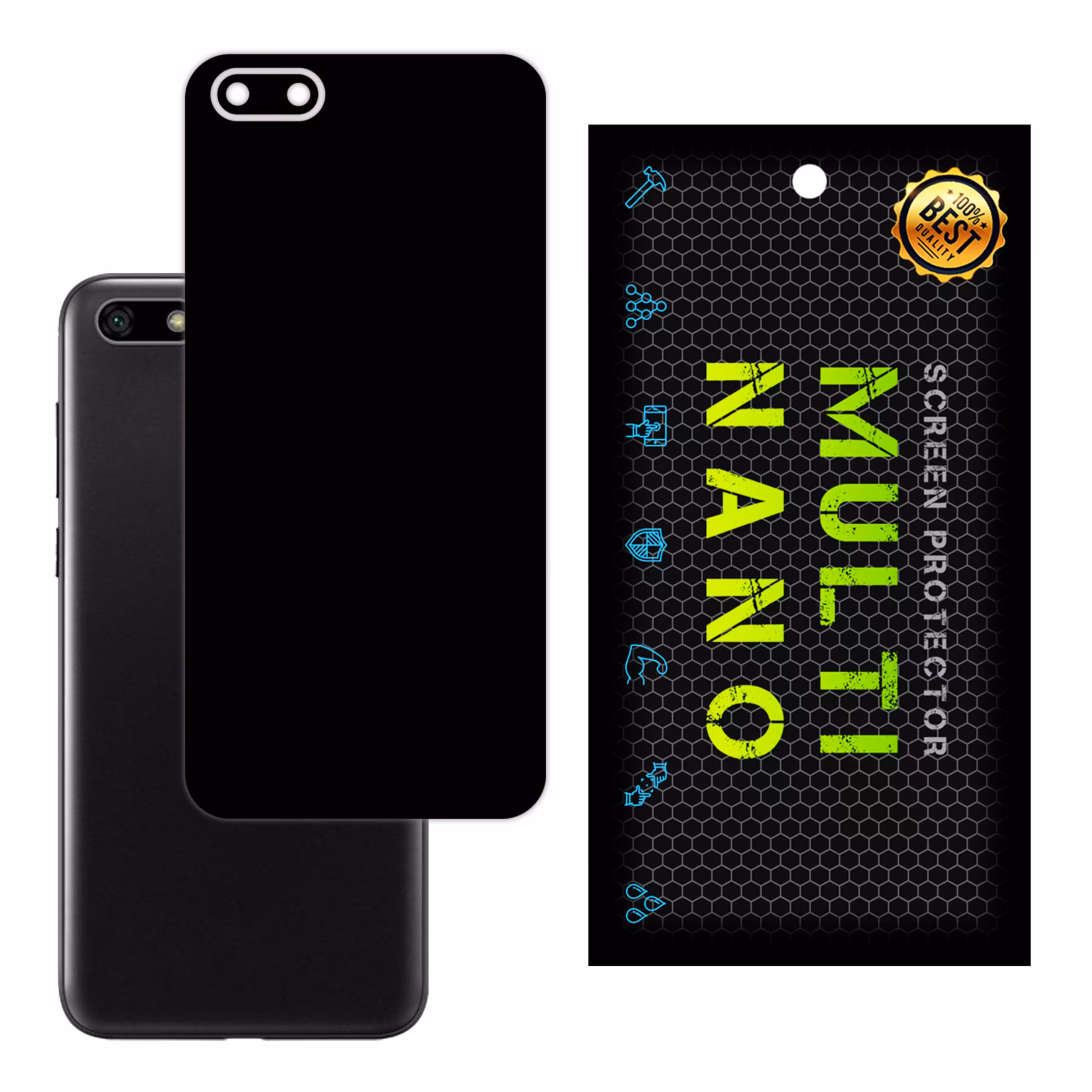 برچسب پوششی MultiNano مدل X-F1M-Black برای پشت موبایل هواوی Y5 2018