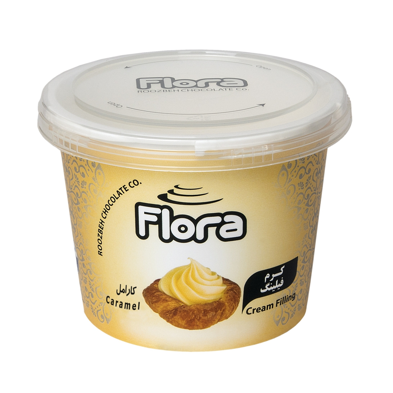 کرم فیلینگ کارامل فلورا 300 گرمی