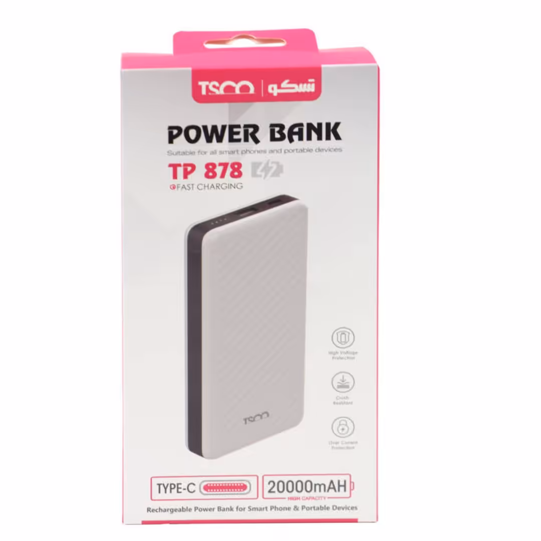 پاور بانک فست شارژ 20000 تسکو TSCO TP 878 QC3 PD 18W

TSCO TP 878 18W QC3.0 PD 2