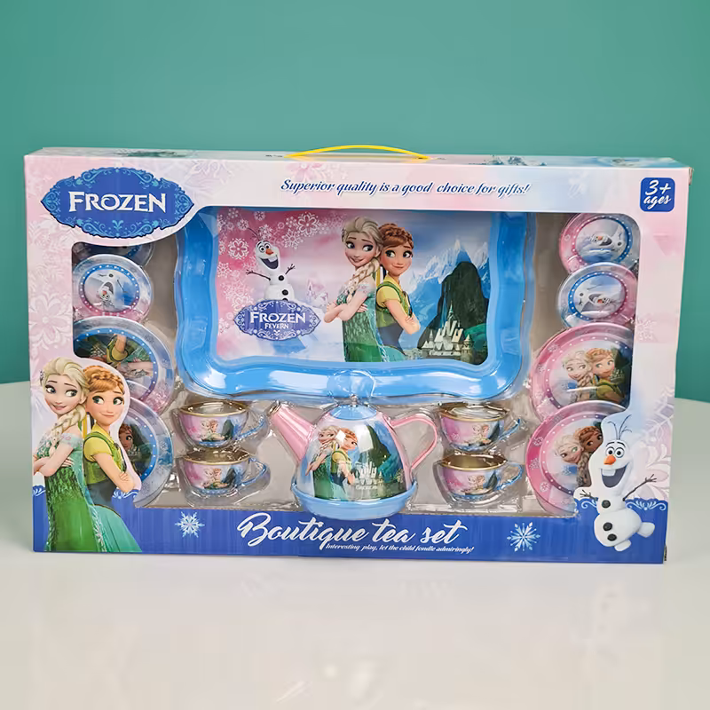 اسباب بازی ست چای خوری فلزی طرح آنا و السا کد 966C14