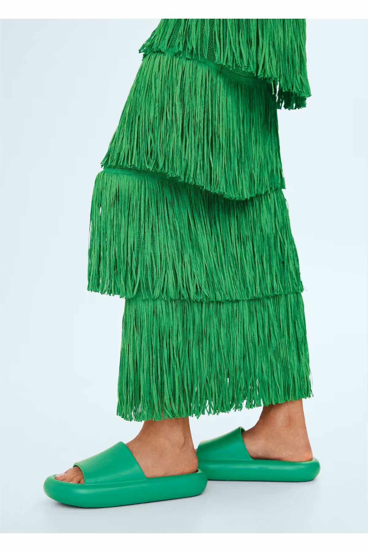 صندل سبز زنانه 57000435 اورجینال MANGO