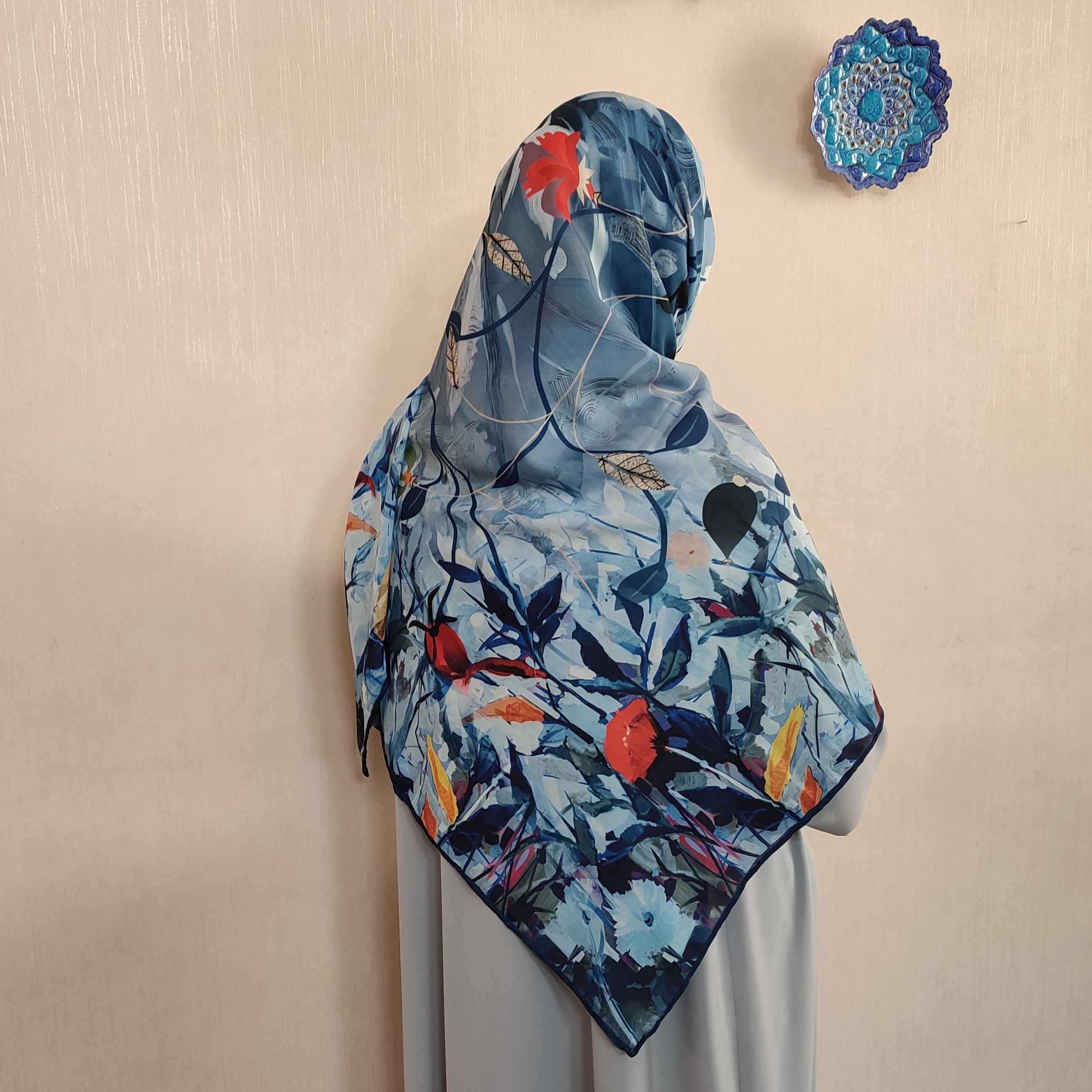 روسری نخی قواره 135 ترک