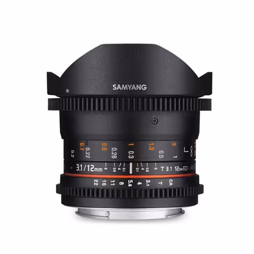 لنز پرایم سینمایی سامیانگ 12mm T/3.1 برای نیکون