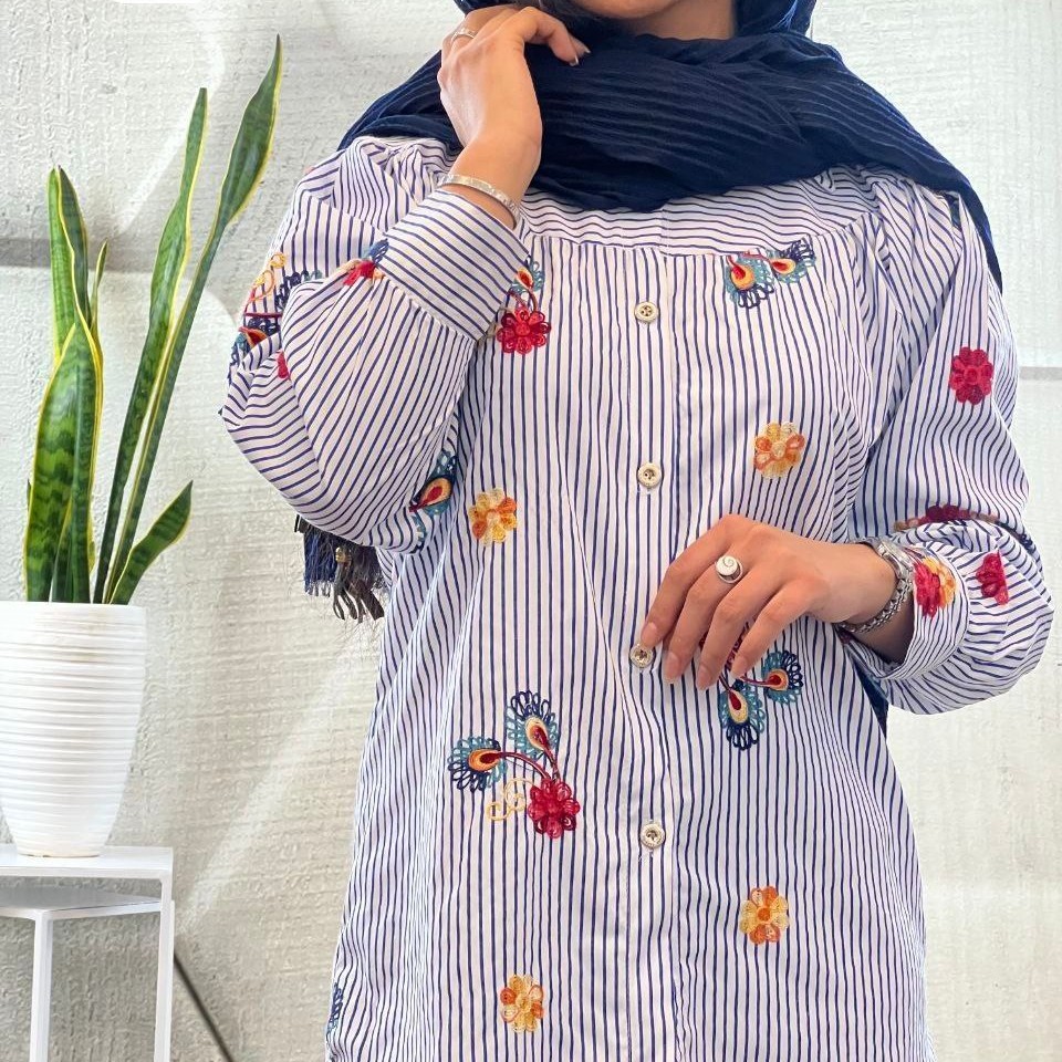 شومیز گلدوزی لنین صابونی