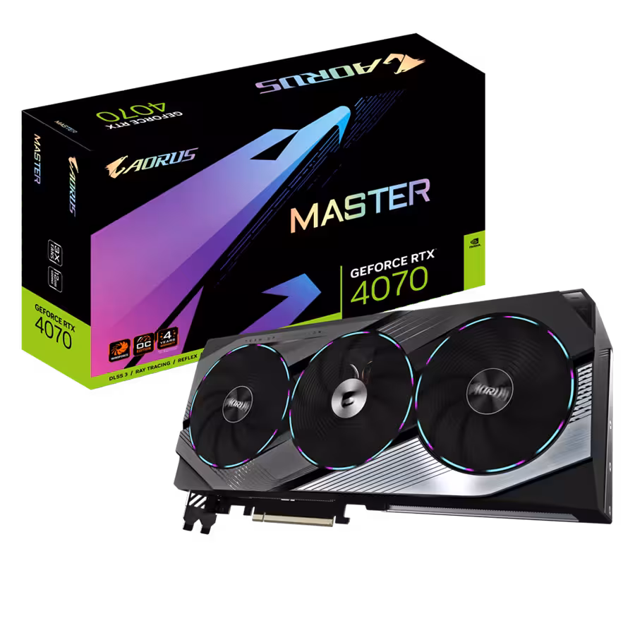 کارت گرافیک گیگابایت مدل AORUS GeForce RTX 4070 SUPER MASTER 12G
