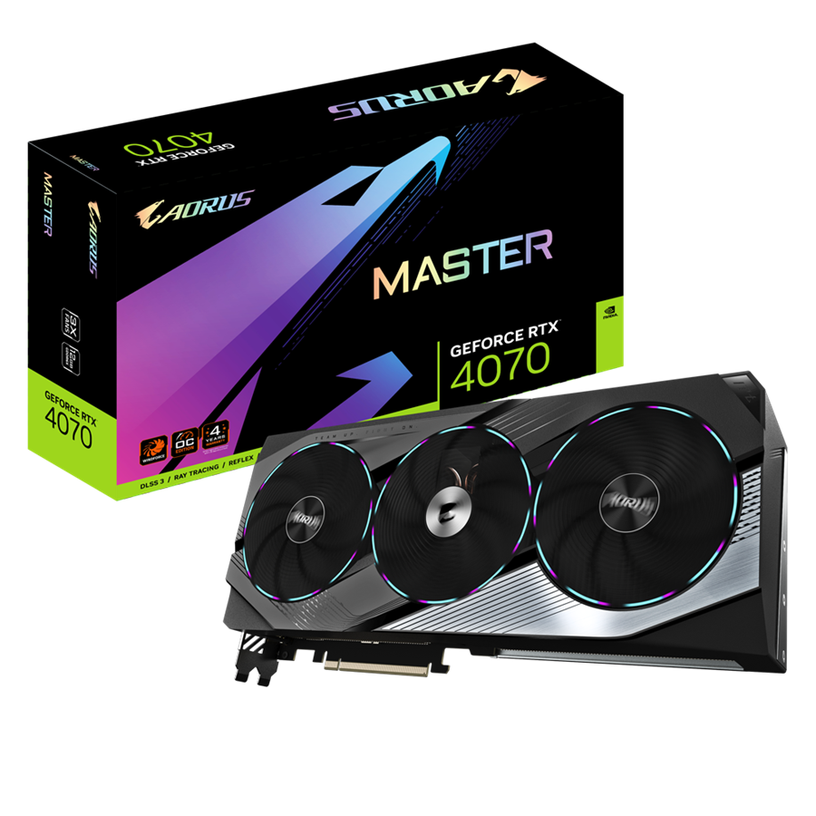 کارت گرافیک گیگابایت مدل AORUS GeForce RTX 4070 SUPER MASTER 12G