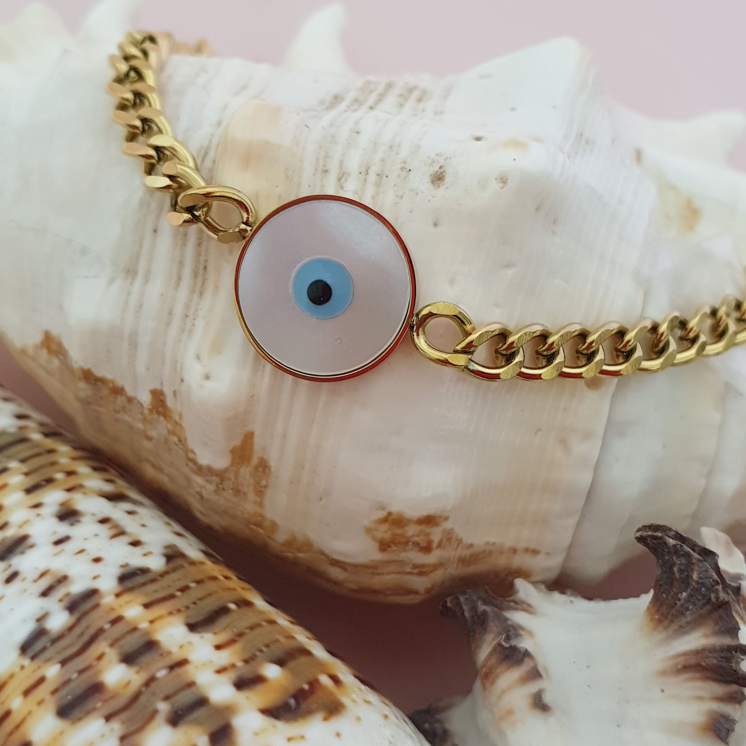 دستبند زنانه  طرح چشم 