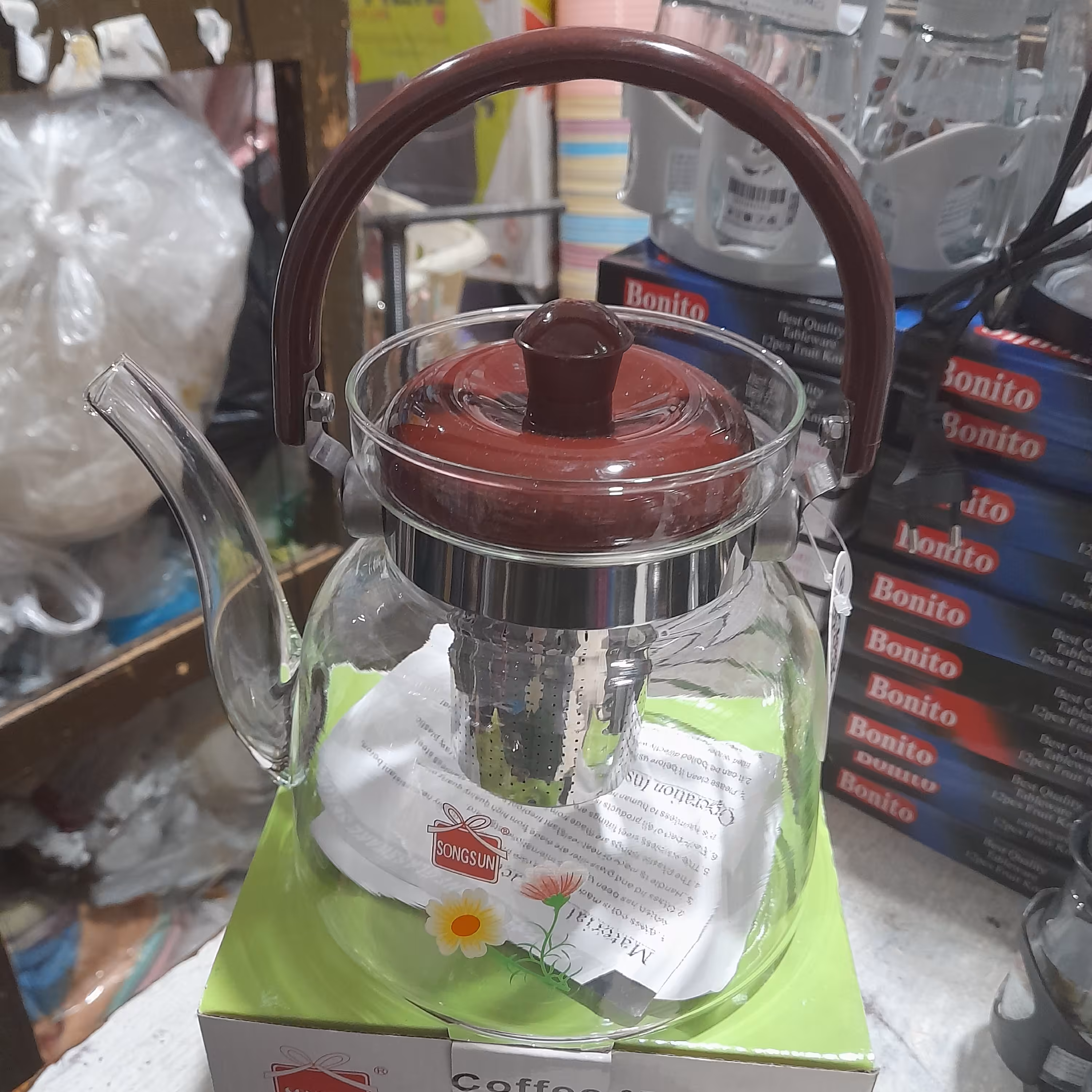 قوری پیرکس1400میلی لیتر مستقیم رو آتیش