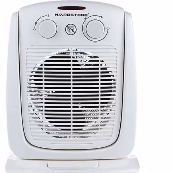 بخاری برقی هیتر فوق العاده 2000وات چرخشی خارجی هارداستون سفید طوسی 